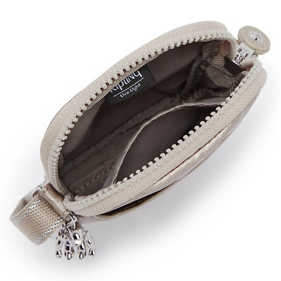 Kipling Tally Metallic Crossbody Phone Bag Metallic Glow | CA 1368IL